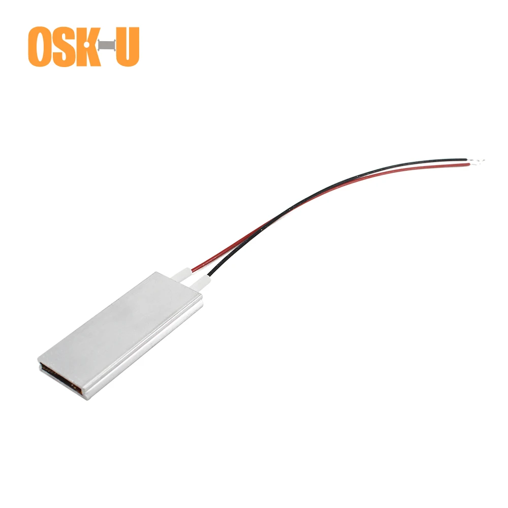 2 Pcs Thermostatische Ptc Verwarmingselement 5V 50X20X5 Mm 50/40 Graden Celsius Aluminium Cover Ptc heater Plaat Voor Yoghurt Machine