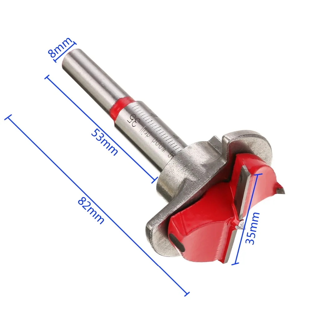 35mm Forstner Auger Drill Bit Wooden Wood Cutter Hex Wrench Woodworking Hole Saw For Power Tools drill