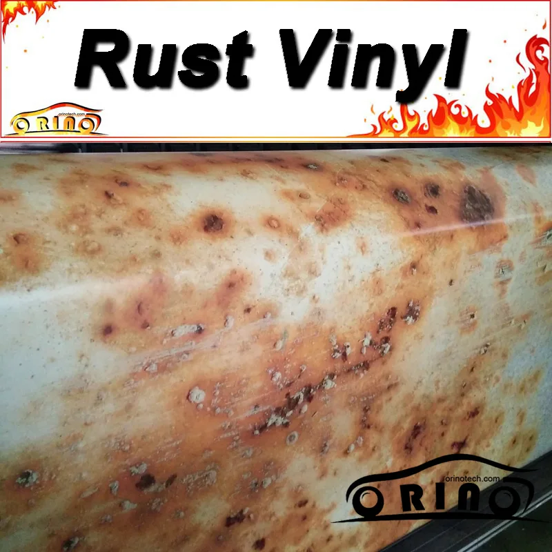 Rust Vinyl Film Vehicle Boat Truck Car Wrap Sticker Rust-Wrapping Printed Film With Air Bubble Size: 1.52*5/10/15/20/25/30m