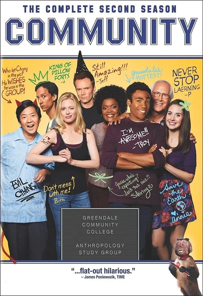 Affiche d'art en soie imprimée, décoration de maison, série TV communautaire 1, décoration murale intérieure et de bureau, cadeau