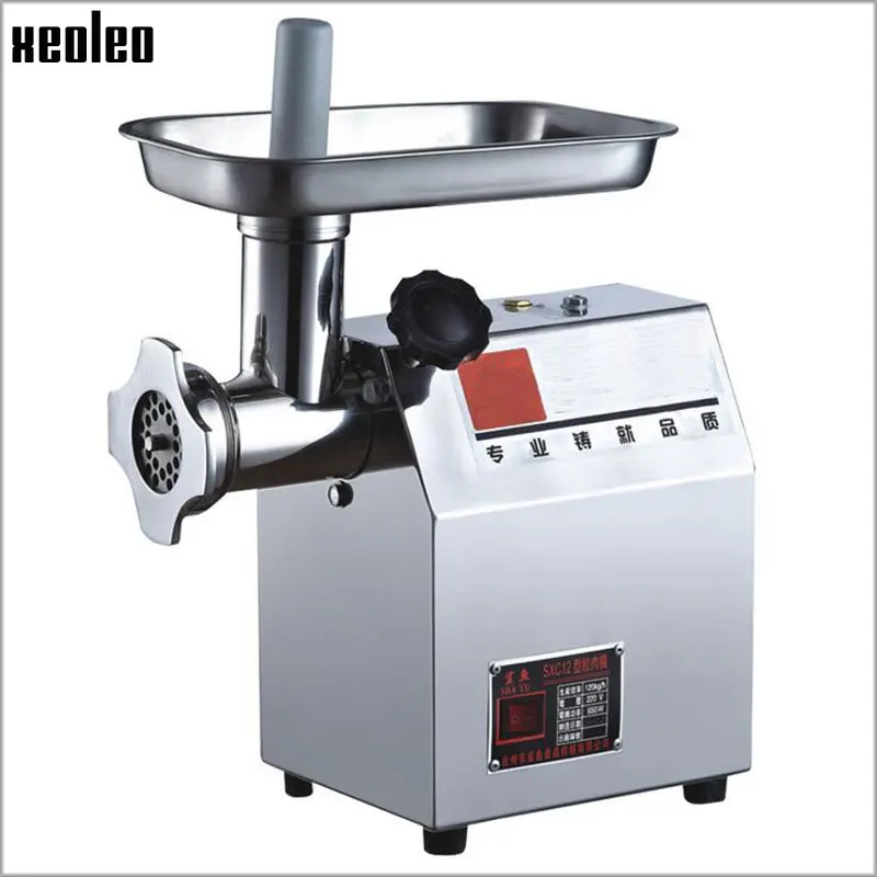 XEOLEO Electric Meat grinder Meat mincer Commercial Enema machine Stainless steel Automatic Meat grinder machine 370W 80kg/Hr