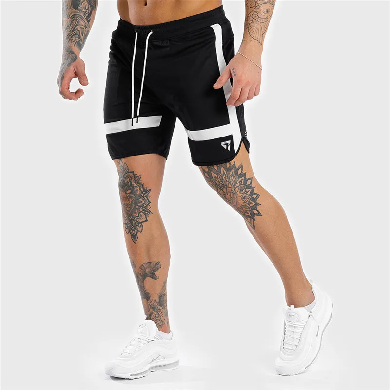 GITF Men Shorts Sport Training Shorts Men Running Shorts Mans Gym Fitness Joggers Sweatpants Jumper's Basketball Shorts Black
