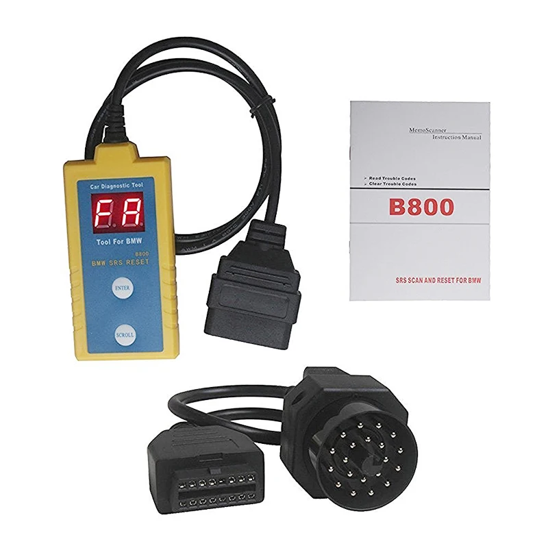 

Newest B800 Car Airbag SRS Reset OBD2 Scanner Diagnostic Tool For B-MW E34 E36 E38 94-03