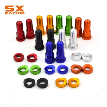 Couvercles de verrouillage de jante CNC pour moto, écrous, rondelles, boulons de sécurité pour KTM EXC SX XC SXF YZ YZF WR WRF DRZ RMZ KX KLX KXF CR CRF