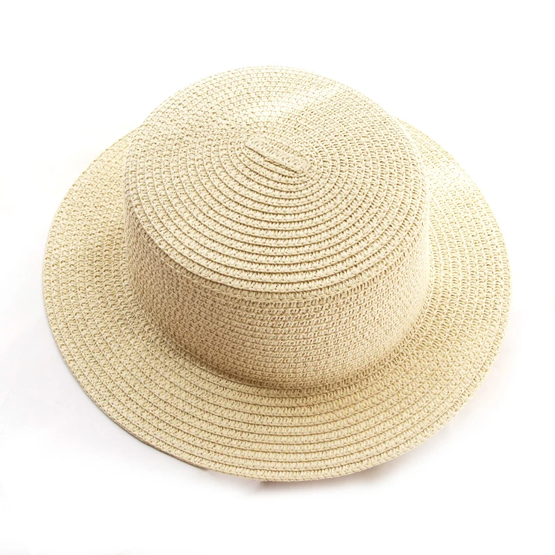 Summer Parent-child simplicity Solid color Sun Hat Visor For Women Caps Fashionable Straw Hat  Sea Beach Trip Caps girl hat