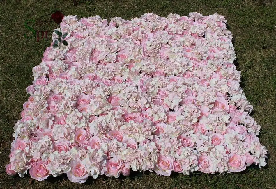 

SPR Free Shipping-light pink-10pcs/lot Artificial silk rose flower wall wedding background lawn/pillar market decoration