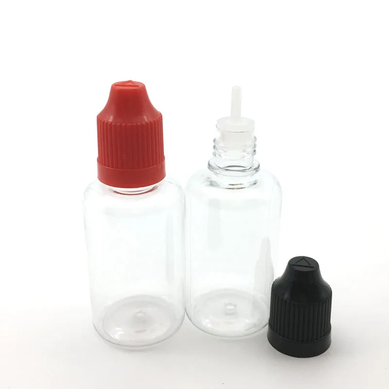 150pcs 30ml PET Plastic Dropper Bottles E Liquid Bottle With ChildProof Cap and long fine tips Eye Liquid Bottle Free Shipping