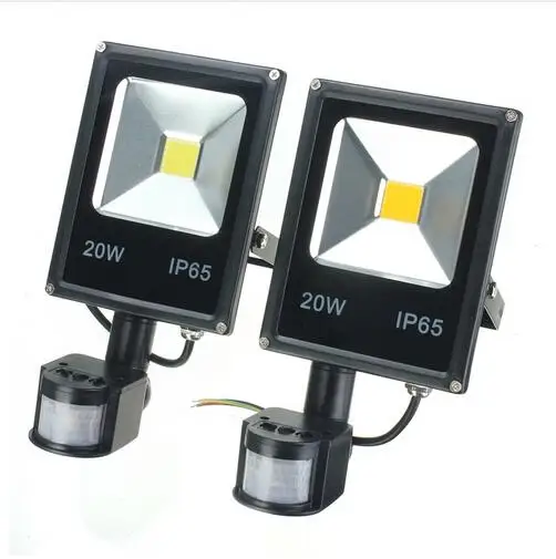 

led floodlights AC220V 110V Induction LED flood light led search light ourdoor lamp door lamp PIR Motion sensor