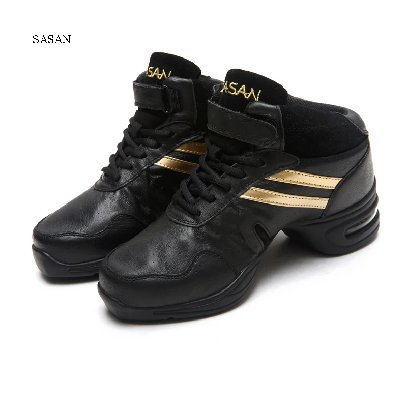 Sneakers Ballroom Latin Dance Shoe Woman  SASAN 8837 Import Genuine leather  Modern Shoes Slip-up Breathable Odorization Adult