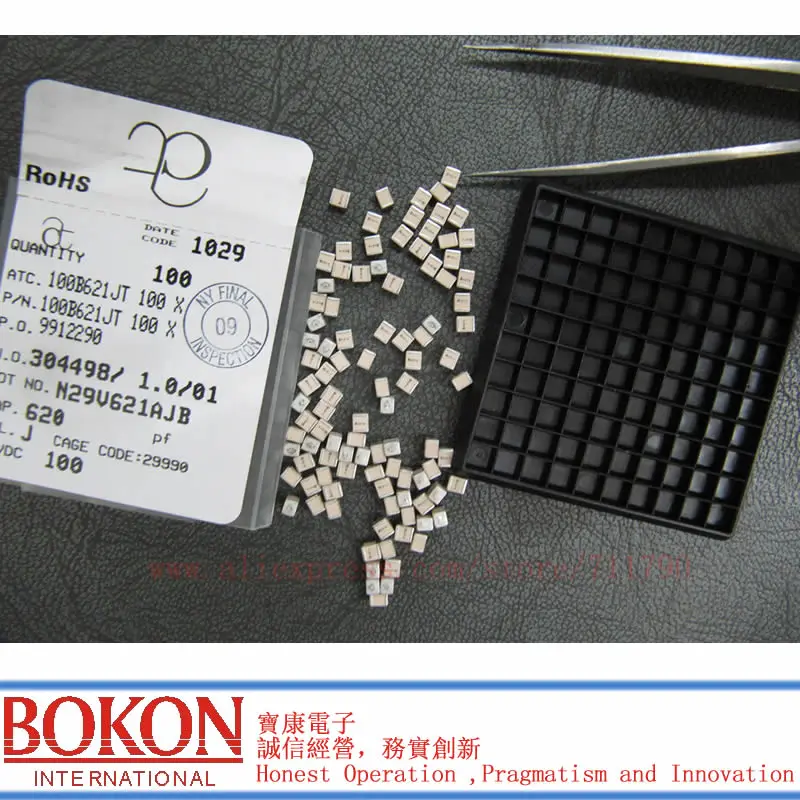 

High Q Capacitors P90 ATC100B0R5BT500XT ATC100B0R5BW500XT ATC100B0R5BP500XT ATC100B0R5CT500XT a0R5B a0R5C 0.5pF Chip Capacitor