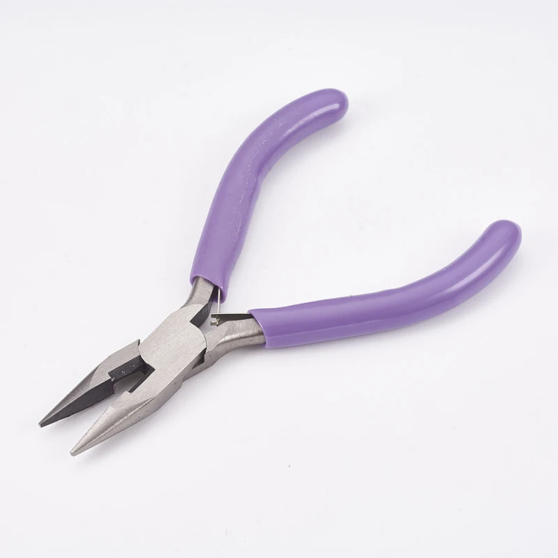 Pandahall Carbon Steel Jewelry Pliers Needle Nose Pliers Polishing Jewelry Making Tools 12x8.1x0.9cm