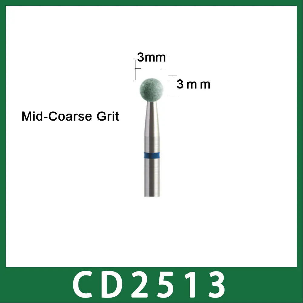 2pcs/lot Dental Lab Zirconia Diamond Grinder Without Water Cooling for Better Cutting Performance