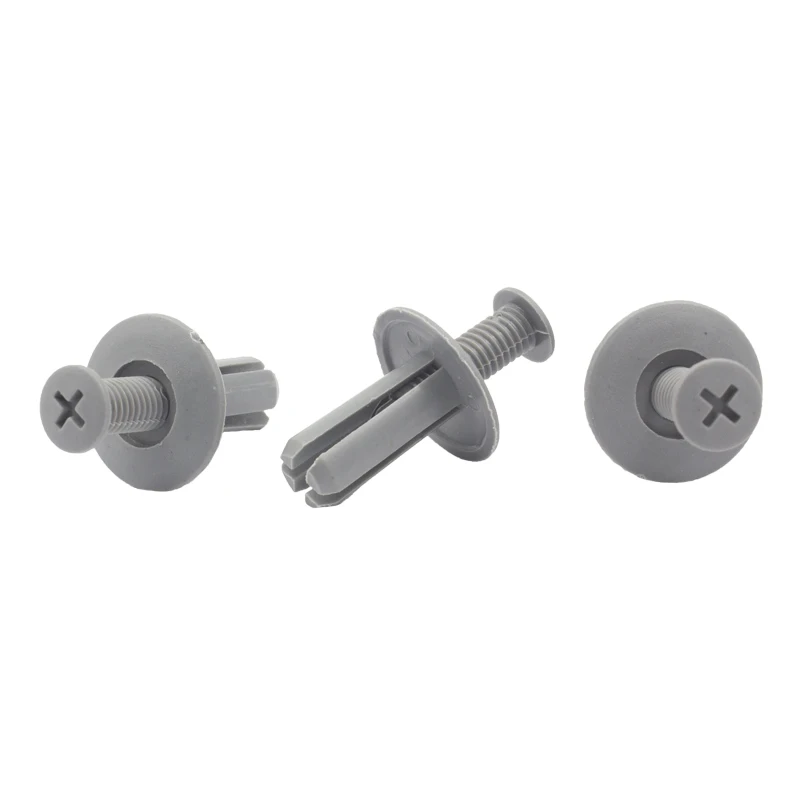 50PCS Universal Purpose Push in 8mm Trim Panel Hood Fixed Expansion Retainer Fastener Rivet Plastic