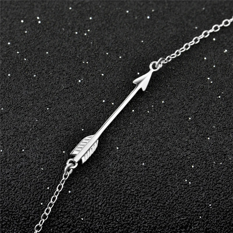 925 Sterling Silver Pendant Necklace Cupid\'s Arrow Charm for Man And Women Birthday Valentine\'s Day Gift Hot Sale