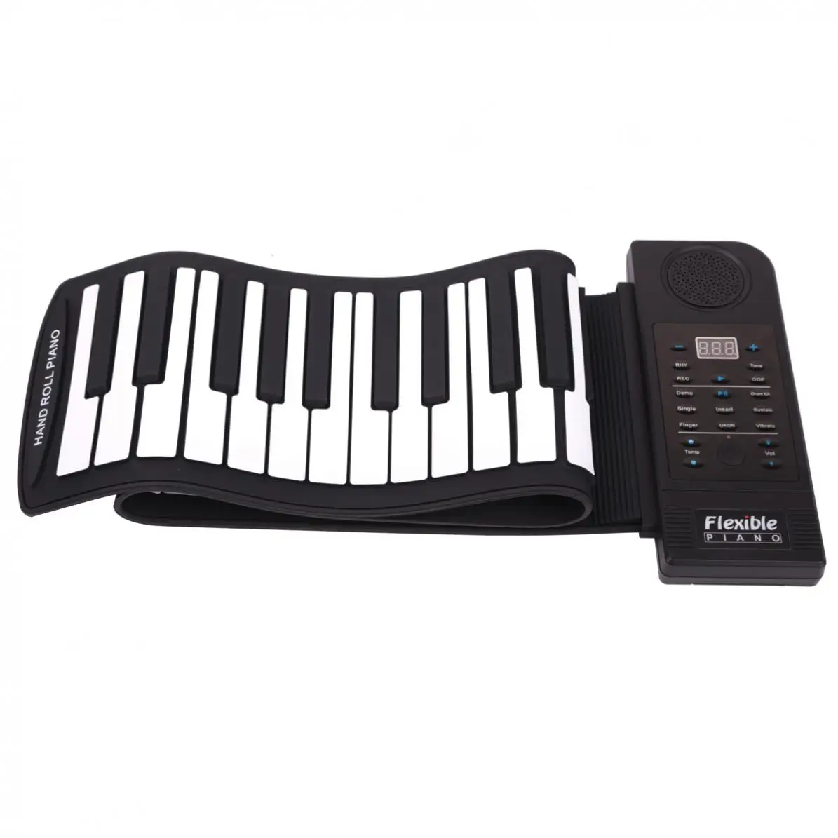 Portable 61 Keys Roll Up Flexible Silicone Piano Electronic MIDI Keyboard Organ