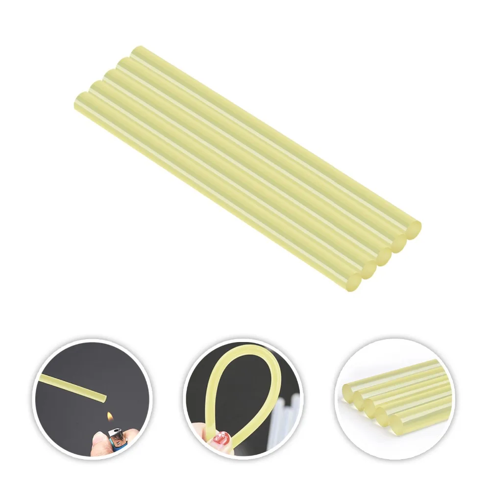 PDR 10 PCS Tools Yellow Hot Melt Glue Sticks For Hot Melt Glue Gun Paintless Dent Repair Tools Hot Adhesive Glue Rods
