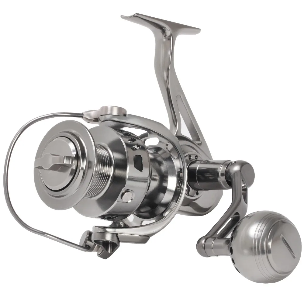 PREMIUM FULL METAL SPINNING FISHING REEL 3000 4000 5000 6000 POWERFUL DRAG LONG CAST FOR BIG GAME SALTWATER DEEP SEA FISHING