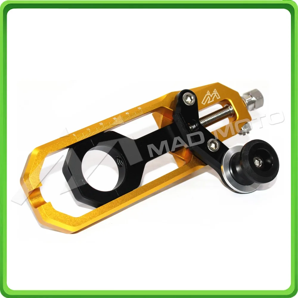 Motorcycle Chain Tensioner Adjuster fit for Suzuki 2007 - 2008 GSXR 1000 GSX-R 1000 07 08 gold&black