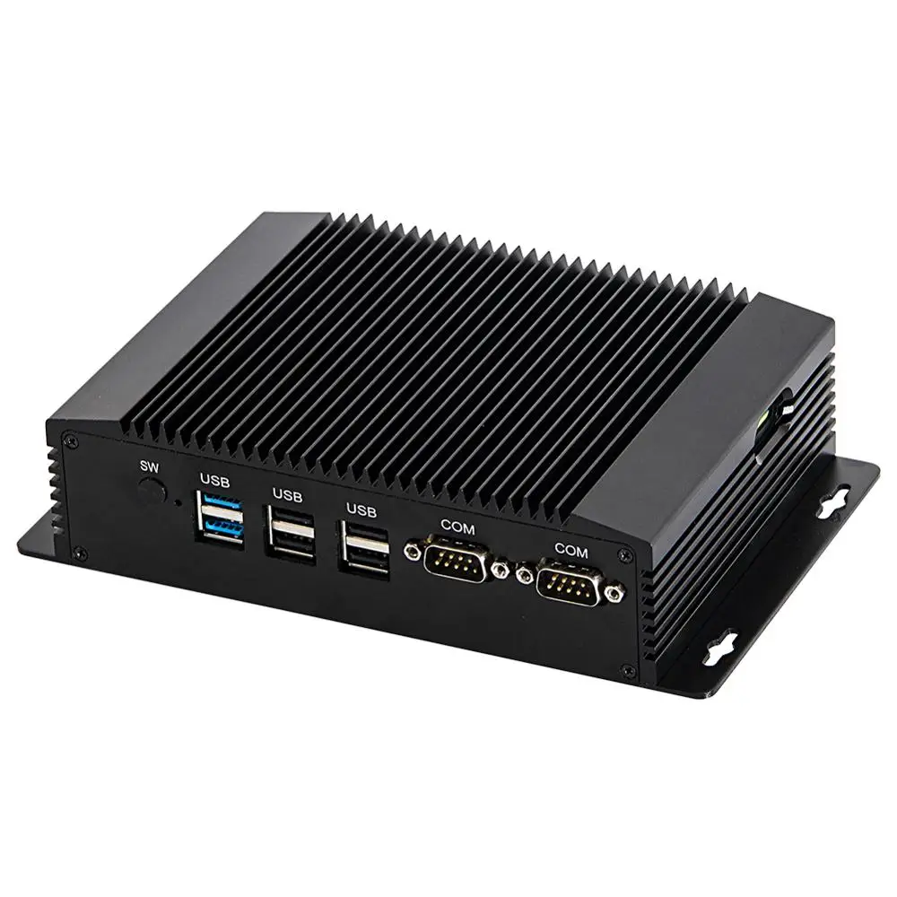 Computer industriale, Mini PC senza ventola, ABM18,Intel J1900/ N3520/N2920,Windows 11 o Linu, Watchdog,GPIO, Slot SIM, VGA,HD,2LAN,2COM