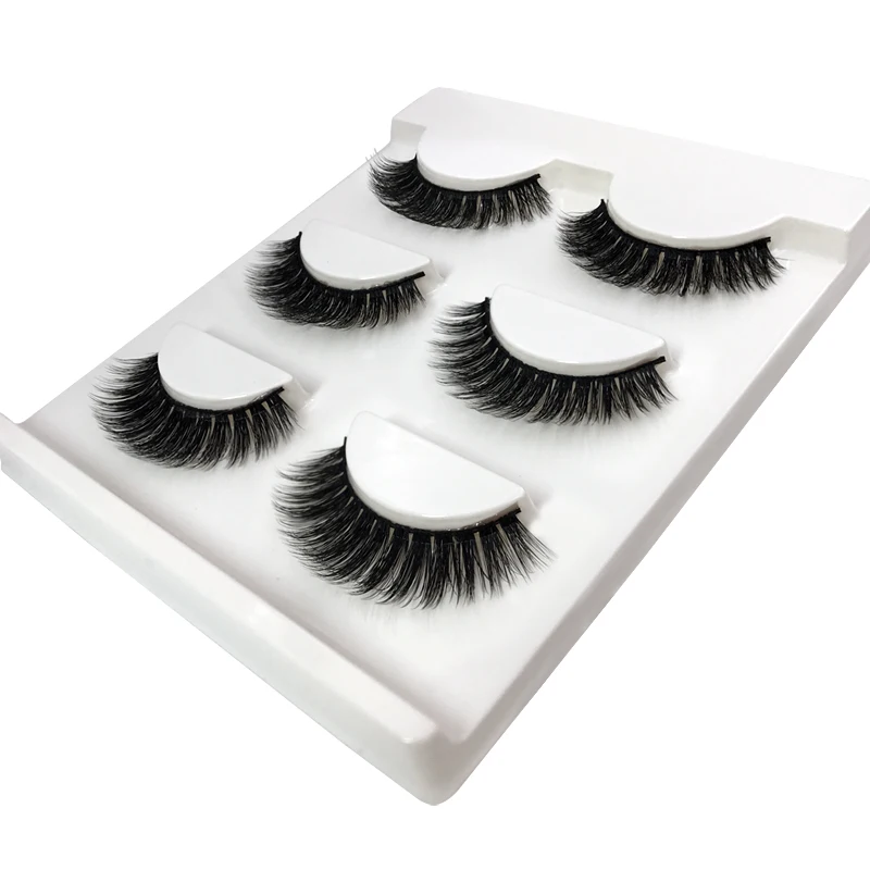3 Pair Mink Eyelashes 10-15mm Natural Long 3D Mink Lashes False Eyelashes Eyelash Extension Cilios Maquillaje Wimpers Eyelashes