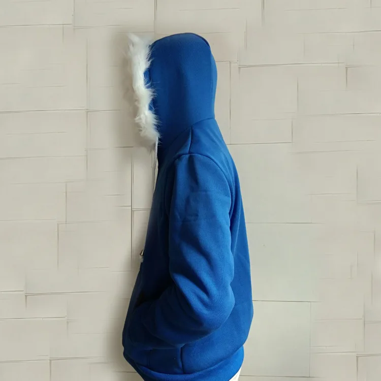 Sans Undertale Cosplay Hoodies Latex Mask FRESH SKELETON jacket sans plus velvet hooded zipper sweater Halloween Party Costumes