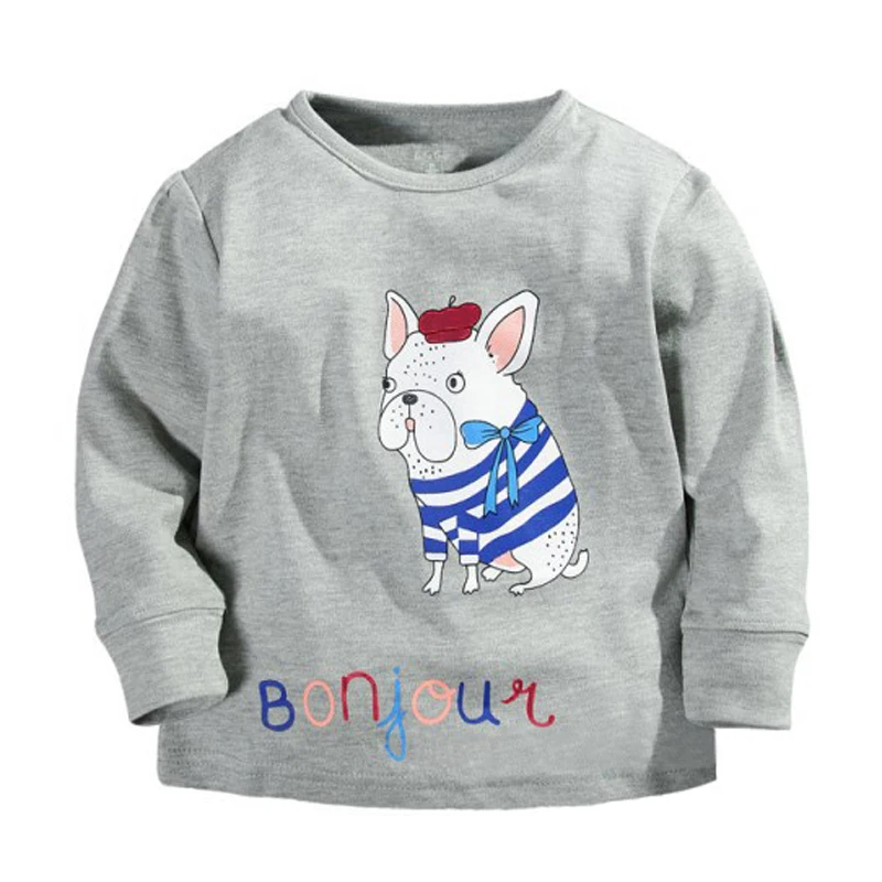 

Hot Sale Autumn Winter Brand Kids T Shirt Children Cartoon Cotton Long Sleeve T-Shirts Baby Clothes Boys Girls Tops Tees