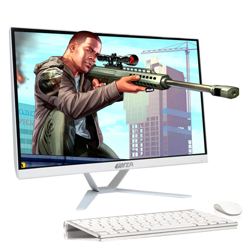 Display Screen monitor 24  inch CPU 8th i5 8500 RAM 16GB DDR4 HD 1TB SSD OS win7 desktop computer pc