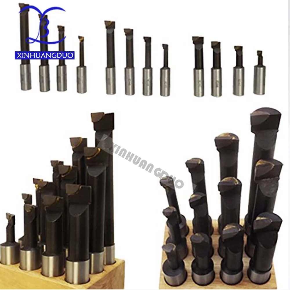 12 Pcs Tahan Lama Paduan Keras Batang Membosankan Bar Set Karbida Tip Bar 18 Mm untuk 3 Inch 75 Mm Membosankan kepala F1-18 untuk Bubut Penggilingan Mayitr