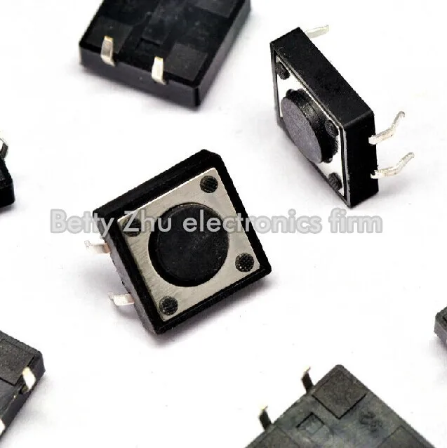 

1000PCS/LOT 12 * 12 * 4.3MM vertical touch switch shrapnel good quality micro-switch