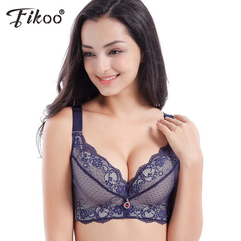 

Fikoo Sexy Women A B Cup Push up Bras with Padded Underwire Lace Bra Brassieres Lingerie 40A 40B 42B #Z024