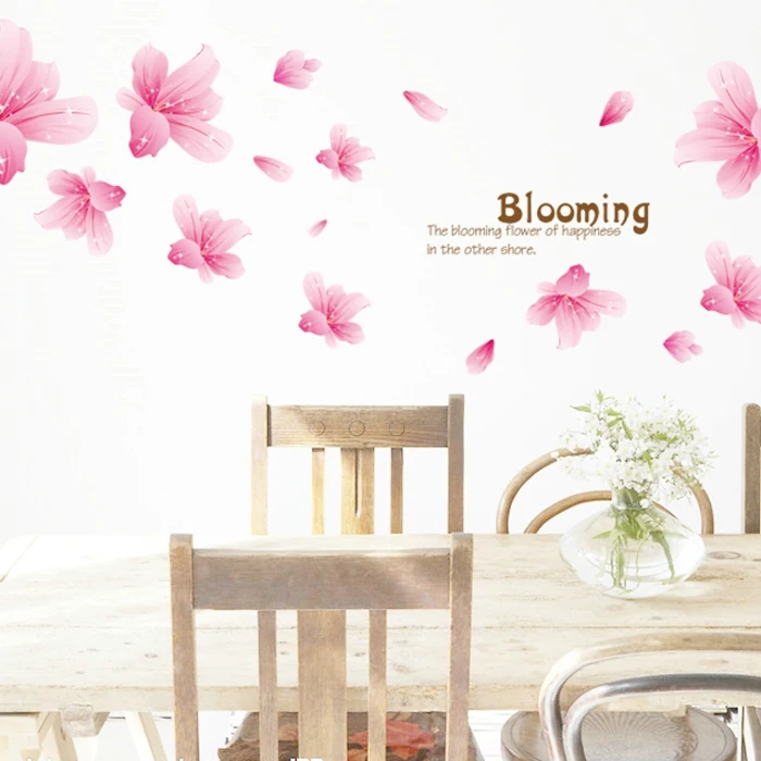 

Adornment Bedroom Living Tv Setting Can Be Removed From The Sticky Wall Stic Lily Children Sweet And Romantic Marriage Room