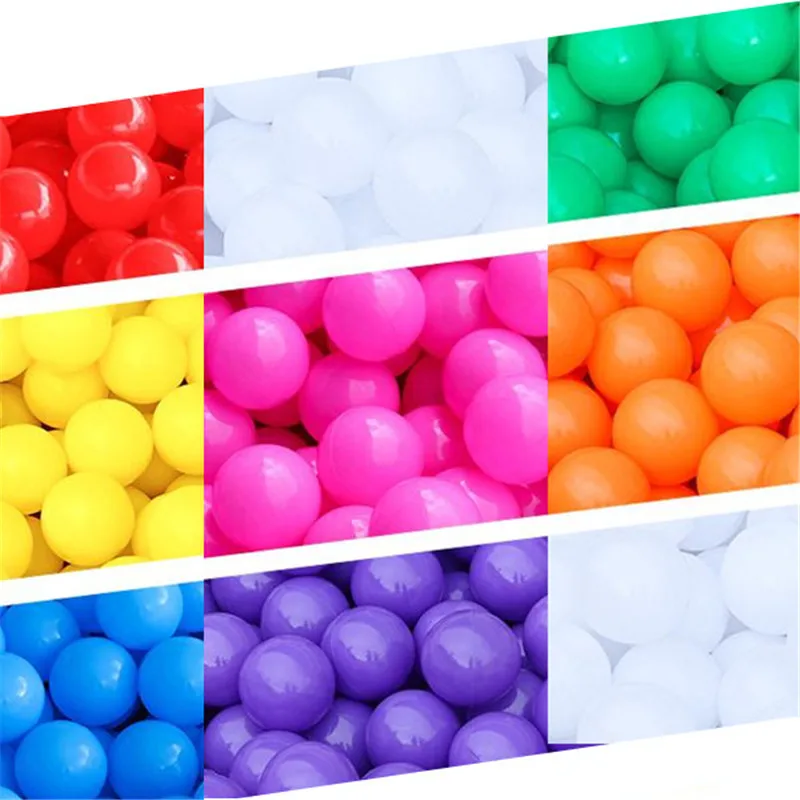 50 pcs/lot Eco-Friendly Colorful Ball Soft Plastic Ocean Ball Swim Toy Water Pool Ocean Wave Ball 5.5cm Can choose color