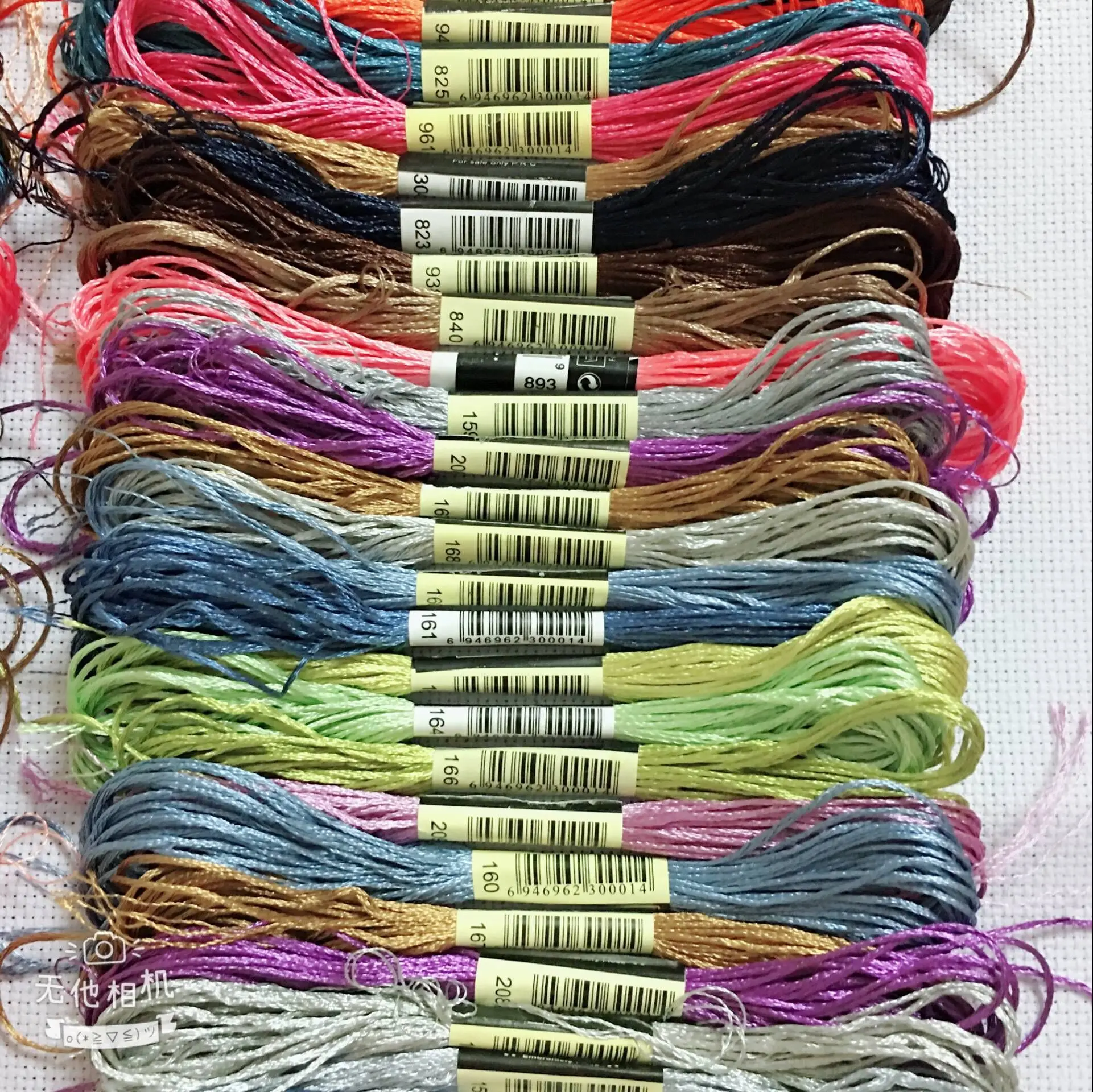 oneroom 10/20/30/50/100/500 skeins silk embroider embroidery thread Silk Floss Handmade Embroidery cross stitch Threads