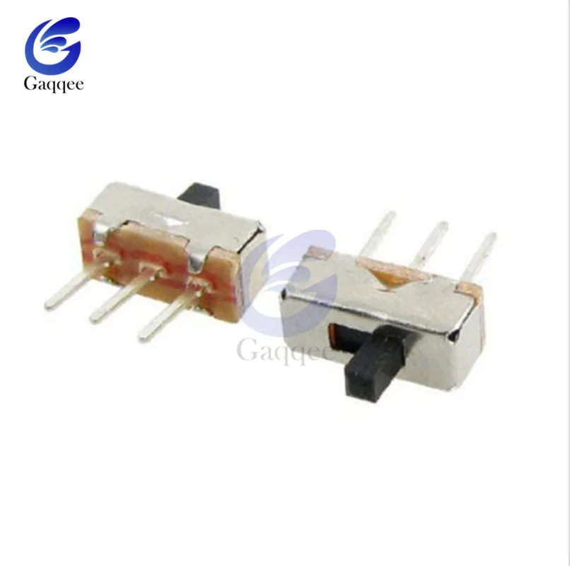 20PCS SS12D00G3 Slide Switch 2 Position SPDT 1P2T 3Pin PCB Panel Mini Vertical Toggle Switches For DIY Electronic Accessories