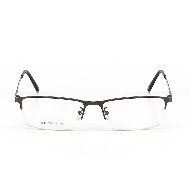 BCLEAR Titanium Alloy Glasses Frame Men Ultralight Square Myopia Prescription Eyeglasses Metal Half Rim Optical Frame Eyewear