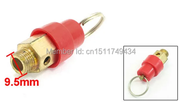 

9.5mm Dia Thread Pressure Relief Valve for Air Compressor 5pcs