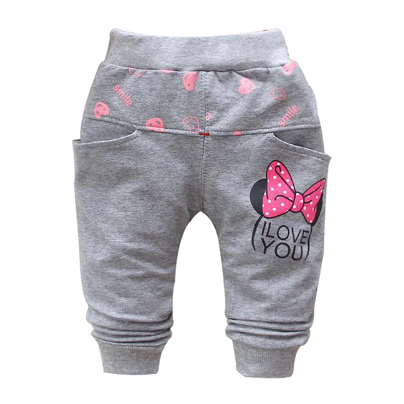 2015 autumn new cotton Cartoon cute butterfly pattern baby pants baby girls leggings 0-3 year baby harem pants