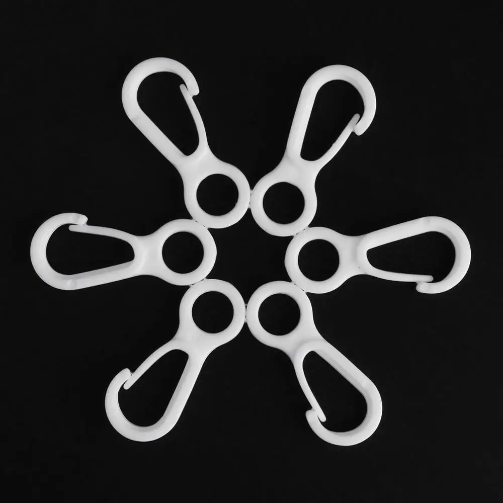 US STOCK 10/50/100PCS Nylon Plastic Small Flag Pole Snap Clip Hooks Attachment Durable Buckles Hooks for Backpack