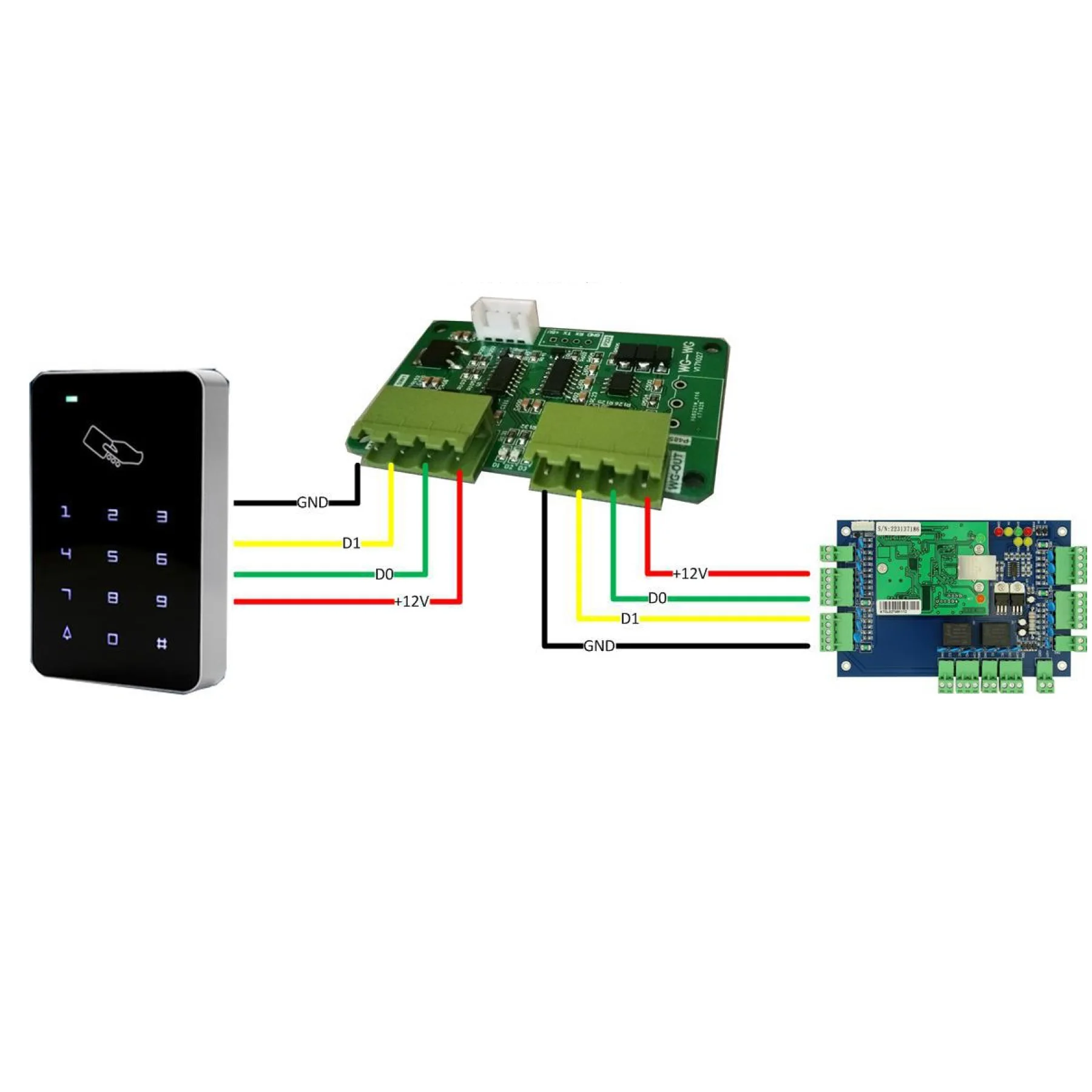 Wiegand Convertitore di Protocollo Wg32 Wg34 Wg35 Wg26 Converter Module