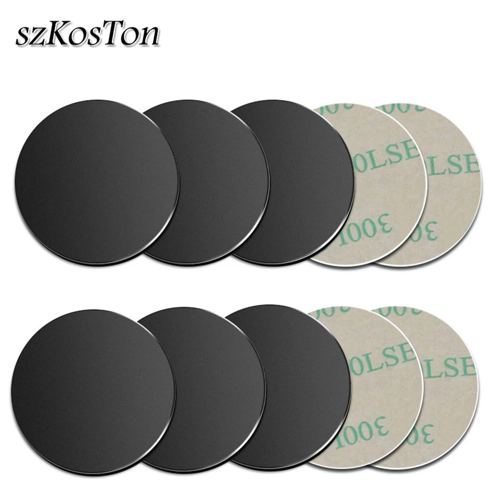 10 Pcs/5 개/몫 금속 접시 디스크 철 시트 마그네틱 자동차 전화 홀더 스탠드 금속 플레이트 자석 휴대 전화 홀더