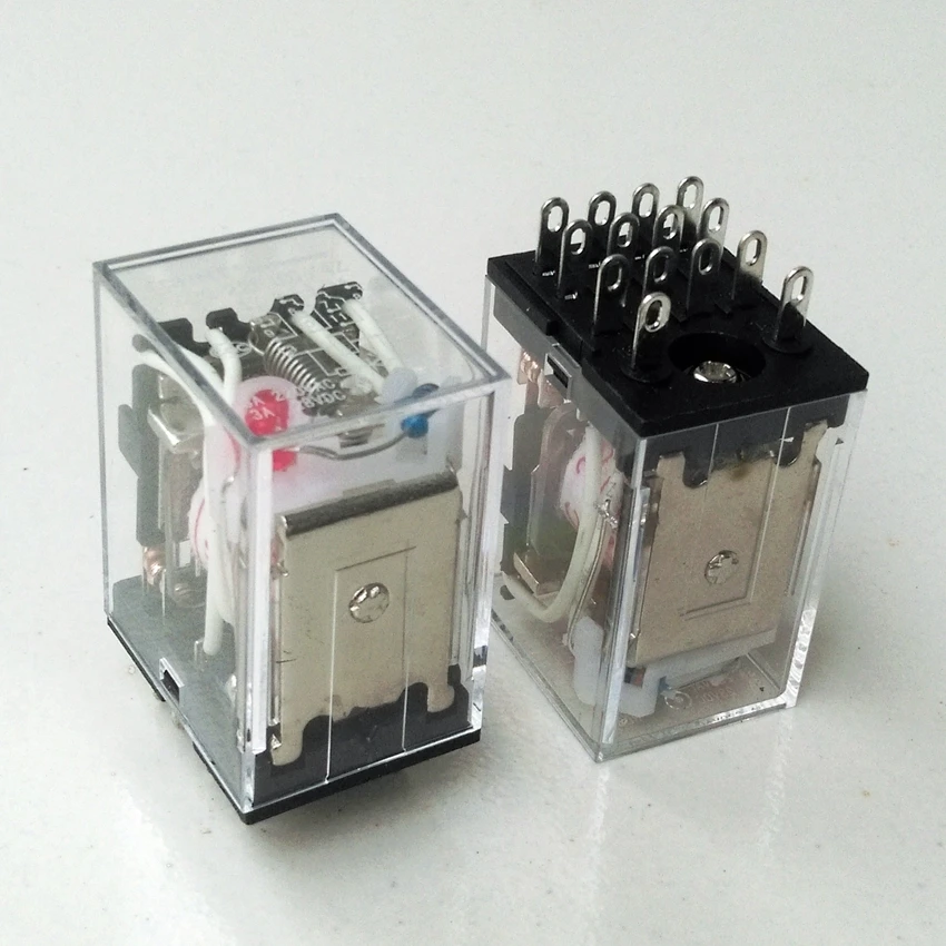 1PCS CHINT  JZX-22F(D)-4Z AC220V 24V 380V 36V 110V 12V  General Relay HH54P Mini Relay MY4NJ with light