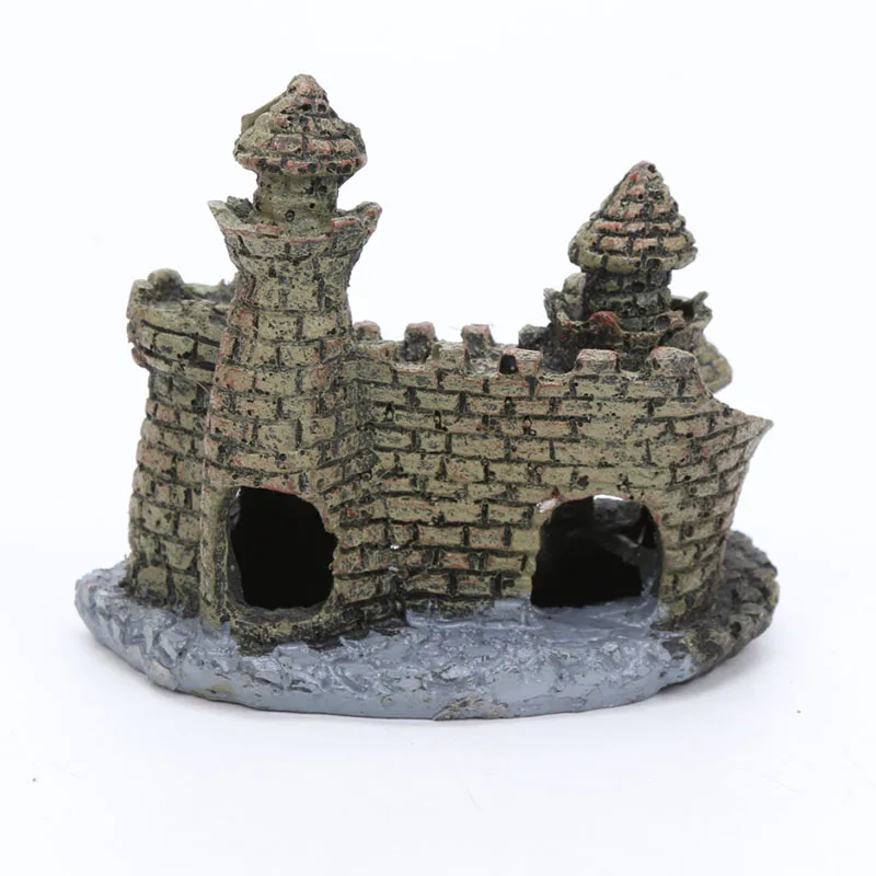 Aquarium Ornament Resin Castle Decoration Ancient True Castle Fish Tank Decoration Accessories Aquarium Decor Fish Tank AA0056