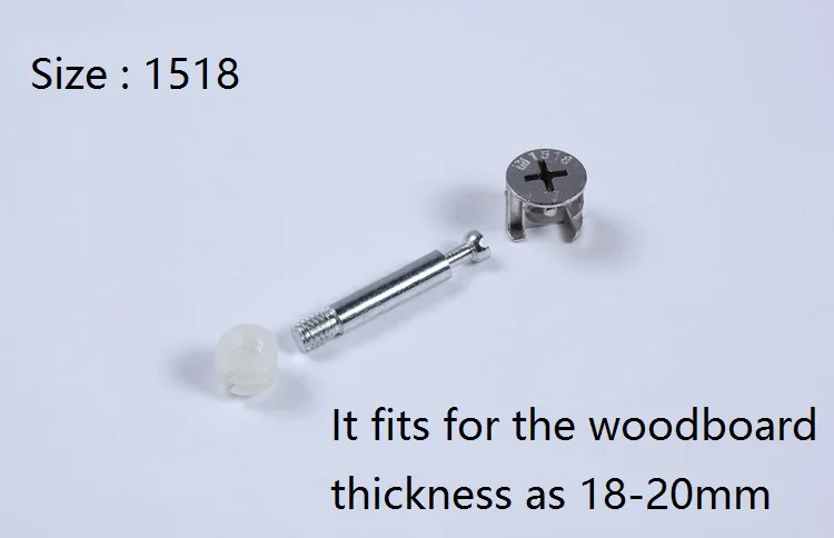 20pcs 3 in 1 Furniture Connecting Fittings Nut and Bolt Set Connector Eccentric Wheel Furniture Hardware