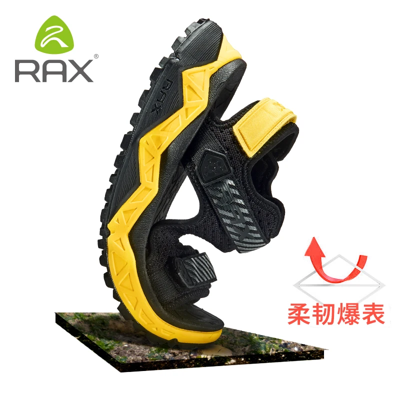 RAX Mens Sports Sandals Summer Outdoor Beach Sandals women Aqua Trekking Water shoes Men Upstream Shoes Women fishing Shoes