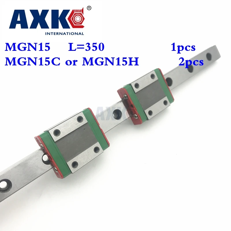 

Cnc Router Parts New 15mm Miniature Linear Guide Mgn15 L= 350mm Rail + 2pcs Mgn15c or Mgn15h Cnc Block For 3d Printer Parts Xyz