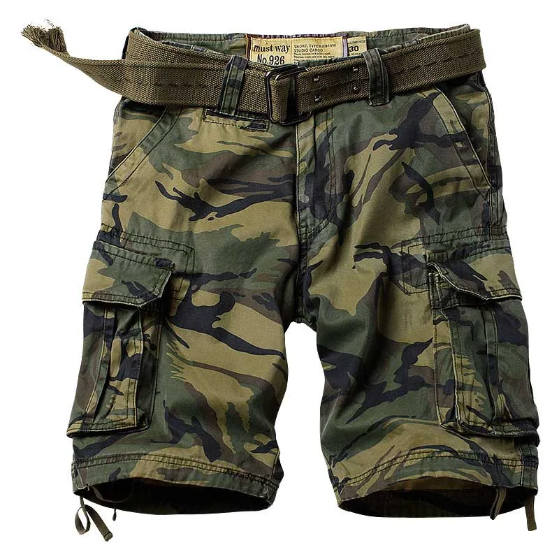 Military Army Shorts Cargo Men Summer Streetwear Hip Hop Camouflage Loose Casual Plus Size Cotton Shorts Boardshorts Streetwear