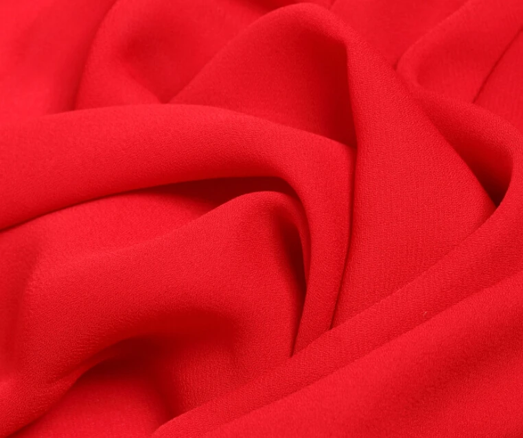 Tecido de chiffon vermelho com 2 metros de 148cm e 58.26 