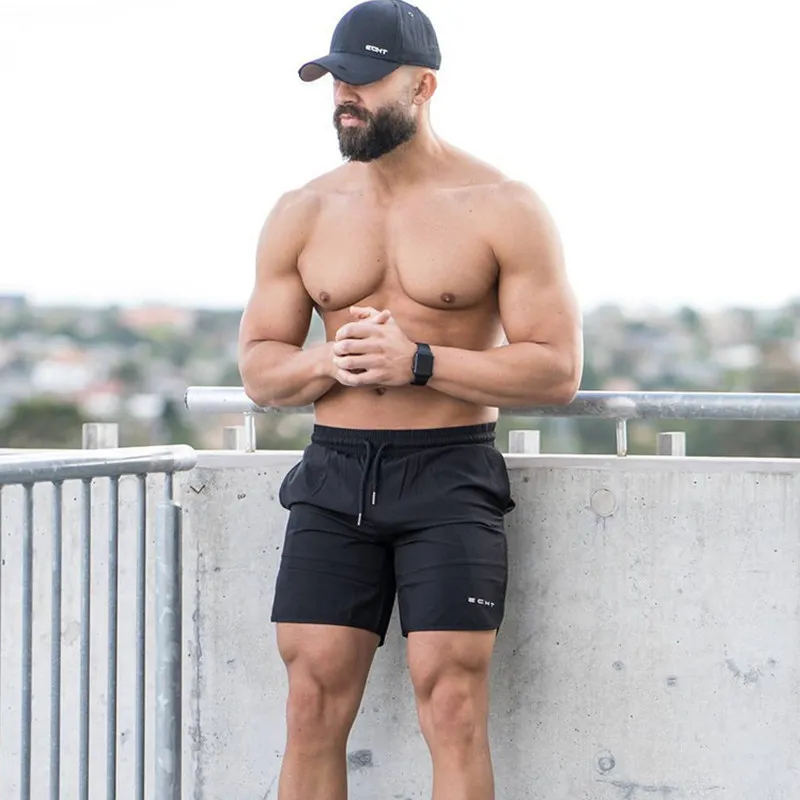 Pantalones cortos deportivos de secado rápido para hombre, Bermudas de entrenamiento para gimnasio, culturismo, playa, Verano