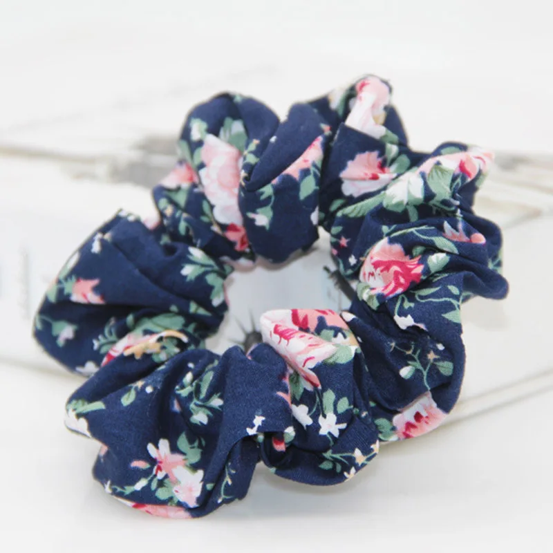 LOVINGSHA Floral Hair Accessories For Girl Brand Women Hair Tie Lady Scrunchies Female Ponytail Hair Holder Rope NFD004