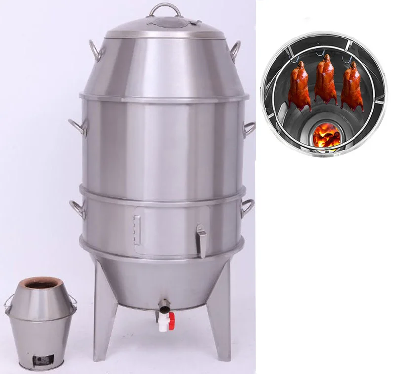 Stainless Steel Household BBQ Multifunction Charcoal Roast Duck Oven Stove Barbecue Roaster Duck Furnace Kitchen Chicken Oven